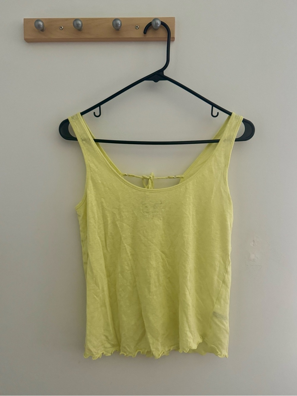 PAIGE Lemon Yellow Scoop Tank with Back Tie